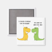 Aimant T Rex ne peut pas serrer l'aimant Dinosaure amusan (Recto/Verso)