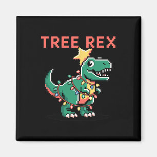 Aimant T-Rex Sweat-shirt de Noël dégueulasse Dinosaur Noë