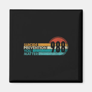 Aimant T-shirt 988 Ligne d'assistance pour la prévention