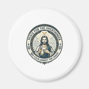 Aimant T-Shirt Affirmations de santé mentale de Jésus Ins