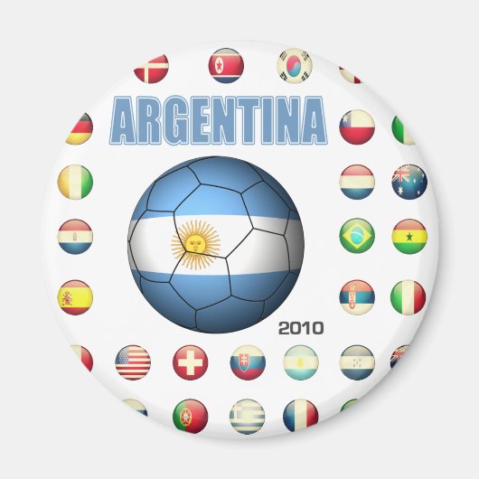 Aimant T-shirt Argentine D7 (Devant)