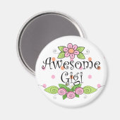 Aimant T-shirt Awesome Gigi (Recto/Verso)