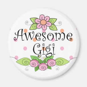 Aimant T-shirt Awesome Gigi
