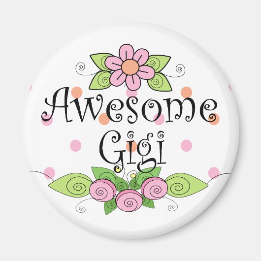 Aimant T-shirt Awesome Gigi (Devant)
