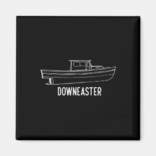 Aimant T-Shirt Bateau de pêche au homard Downeaster de l'