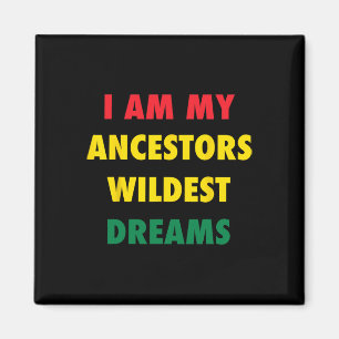 Aimant T Shirt Citation Mois d'histoire des Noirs Couleur