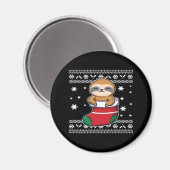 Aimant T-shirt classique de Noël Sloth (Recto/Verso)