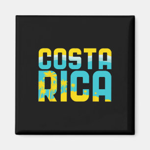 Aimant T-shirt Costa Rica Cadeau de voyage Souvenir de va