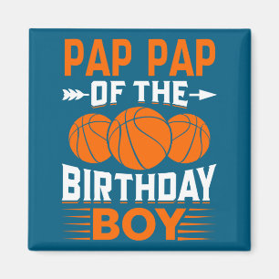 Aimant T-shirt de basketball pour le pap pap du garçon d'