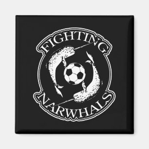 Aimant T Shirt de foot des narvals combattants