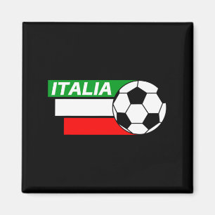 Aimant T-shirt de foot Italie couleurs du drapeau italien