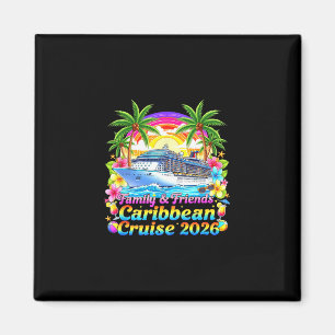 Aimant T-shirt de la croisière caribéenne pour famille et
