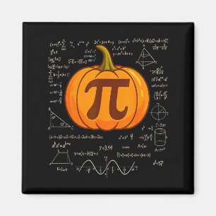 Aimant T-shirt de maths drôle de gâteau de citrouille du