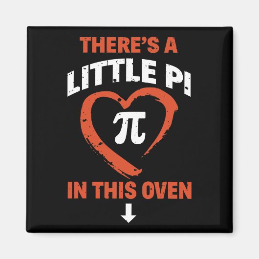 Aimant T-shirt de maths pour l'annonce de grossesse par (Devant)