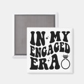 Aimant T-shirt d'engagement, À mon époque de fiançailles (Recto/Verso)