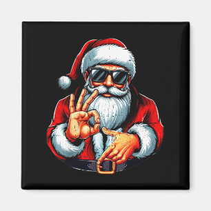 Aimant T-shirt drôle de Noël Six Sept 6 7 Meme Santa Homm