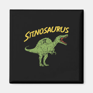 Aimant T-shirt drôle de Spinosaurus pour la journée de Pi
