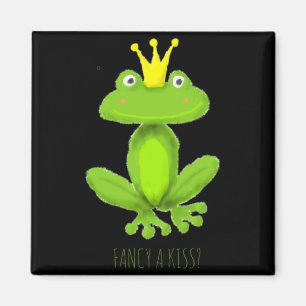 Aimant T-shirt Fancy A Kiss Grenouille Prince Dessin Anim