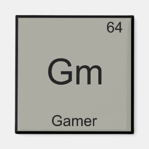 Aimant T-Shirt Gm - Symbole d'élément de chimie drôle pou