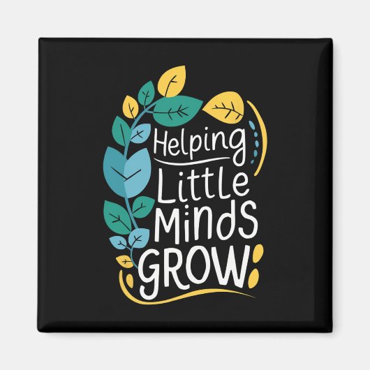 Aimant T-Shirt Graphique Enseignant Aider les Petits Espr (Devant)