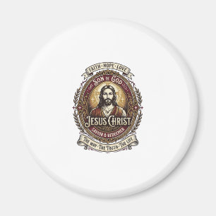 Aimant T-shirt graphique Jésus Antiques Heirloom Art chré