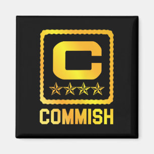 Aimant T Shirt Homme Commish Fantasy Football Draft Commi