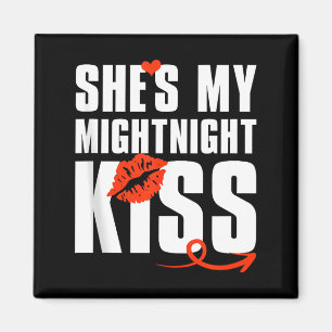 Aimant T-shirt homme Elle est mon baiser de minuit Bonne