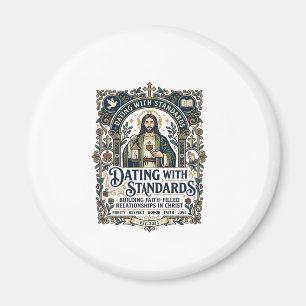 Aimant T-shirt humouristique sur Jésus datant d'une relat