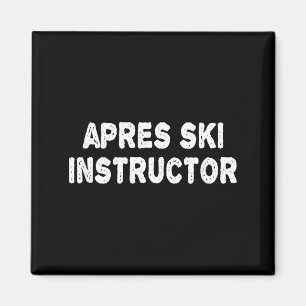 Aimant T-shirt instructeur après ski femmes hommes ski hi