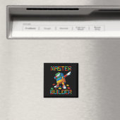 Aimant T-Shirt Master Builder Blocs de Dabbing Briques Co (In Situ (Lave-vaisselle))