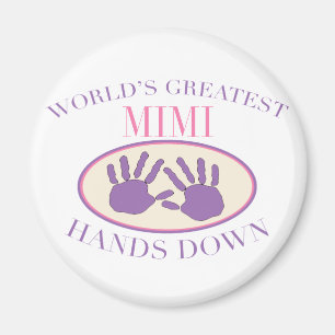 Aimant T-shirt Meilleur Mimi Hands Down