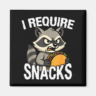 Aimant T-shirt mignon d'animal de mème de raccoon drôle n