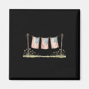 Aimant T-shirt Retriever doré merica Chiens patriotiques