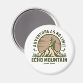 Aimant T-Shirt Retro Echo Mountain Hike Sunset (Recto/Verso)