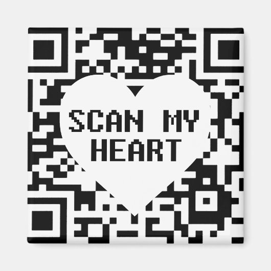 Aimant T-Shirt Scan my Heart (Devant)
