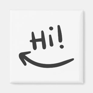 Aimant T-Shirt sourire salut