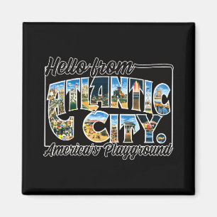 Aimant T Shirt Souvenir Carte Postale Ancienne Atlantic C