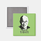 Aimant T-shirt Tibet libre (Recto/Verso)