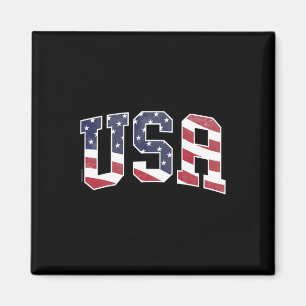 Aimant T Shirt Usa Femmes Hommes Enfants Graphique Patrio