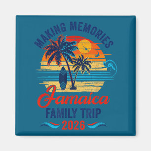 Aimant T-shirt vacances en famille en Jamaïque Créer des