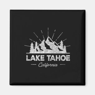 Aimant T-shirt vintage randonnée lac Tahoe Californie Ca