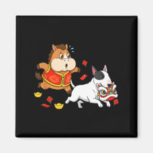 Aimant T-shirts Chinois Cheval Bull Terrier Enfants Homme