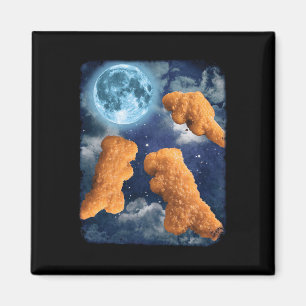Aimant T-shirts de nourriture drôle Dinosaure Nuggets de