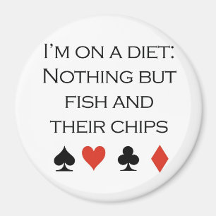 Aimant T-shirts de tisonnier : "Rien mais poisson-frites