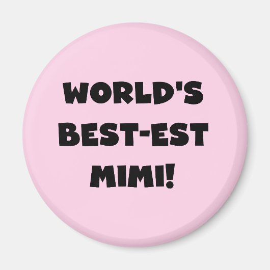 Aimant T-shirts et cadeau noirs des textes Mimi du (Devant)