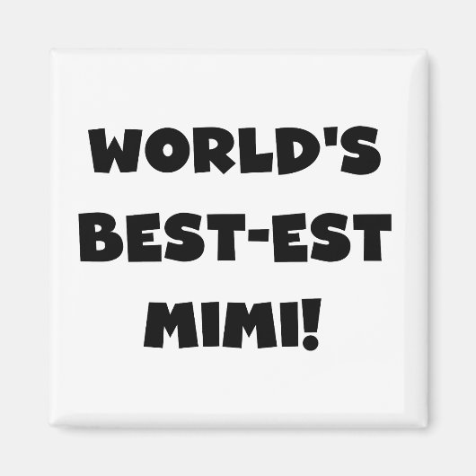 Aimant T-shirts et cadeau noirs des textes Mimi du (Devant)