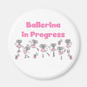 Aimant T-shirts et cadeaux Ballerina in Progress