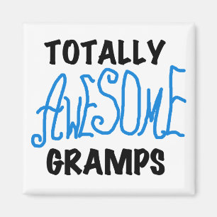 Aimant T-shirts et cadeaux Blue Totally Awesome Gramps