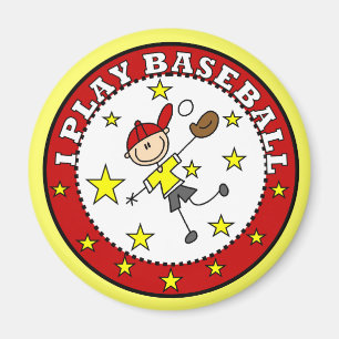 Aimant T-shirts et Cadeaux Boy I Play Baseball