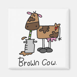 Aimant T-shirts et cadeaux Brown Cow
